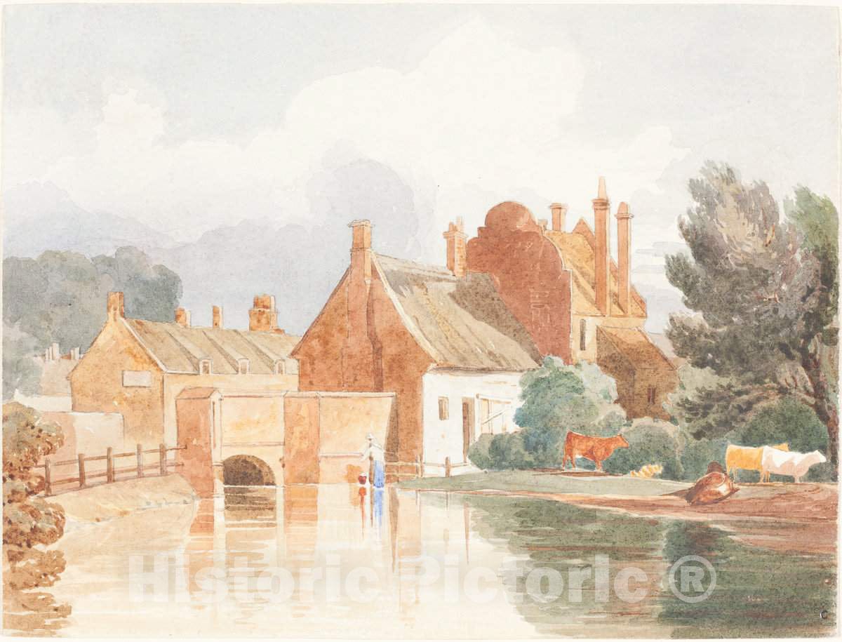 Art Print : Bulwer, On The Bure, Near Aylsham, Norfolk - Vintage Wall Art