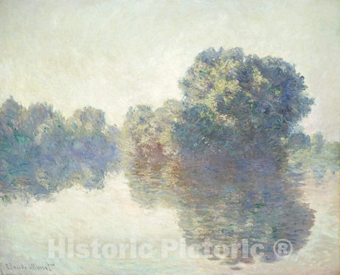 Art Print : Claude Monet, The Seine at Giverny, 1897 - Vintage Wall Art