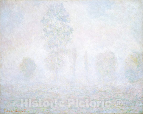 Art Print : Claude Monet, Morning Haze, 1888 - Vintage Wall Art