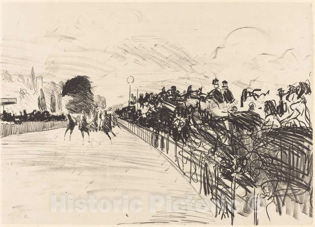 Art Print : Edouard Manet, The Races (Les Courses), 1865 - Vintage Wall Art