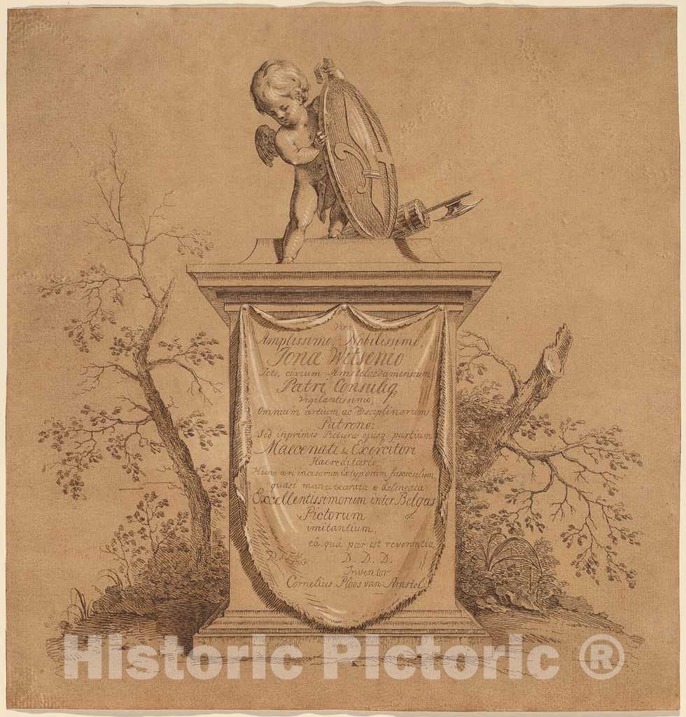 Art Print : Cornelis Ploos Van Amstel, Title Page, 1765 - Vintage Wall Art