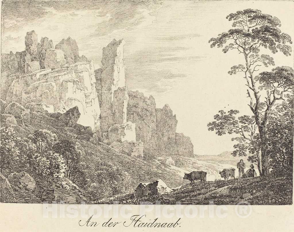 Art Print : Max Joseph Wagenbauer, an der Haidnaab, 1806 - Vintage Wall Art