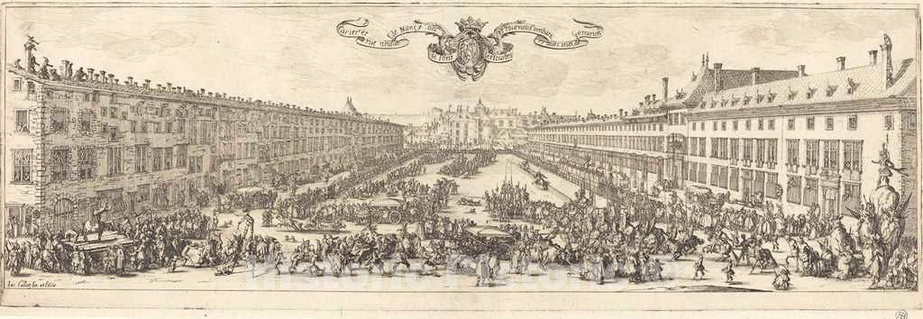 Art Print : Jacques Callot, The Carriere at Nancy, in or After 1621 - Vintage Wall Art