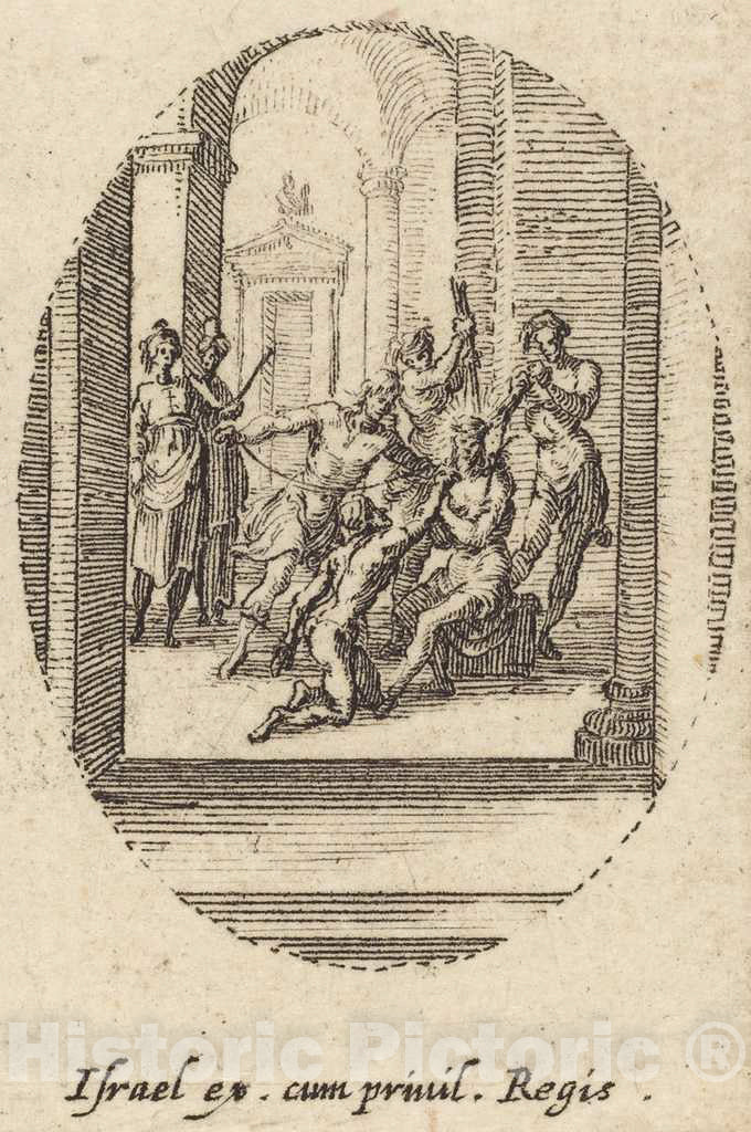 Art Print : Jacques Callot, The Flagellation, c. 1631 - Vintage Wall Art