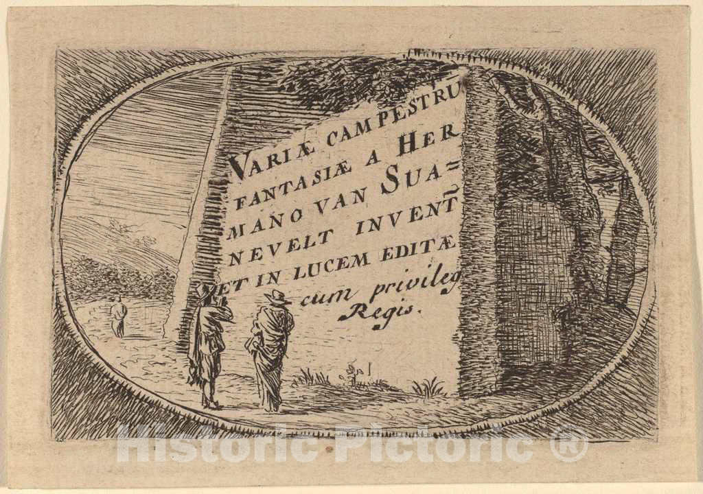 Art Print : Herman Van Swanevelt, Title Page - Vintage Wall Art