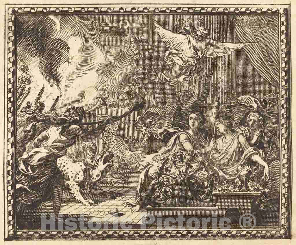 Art Print : Jean Lepautre, The Daughters of Minyas, 1676 - Vintage Wall Art