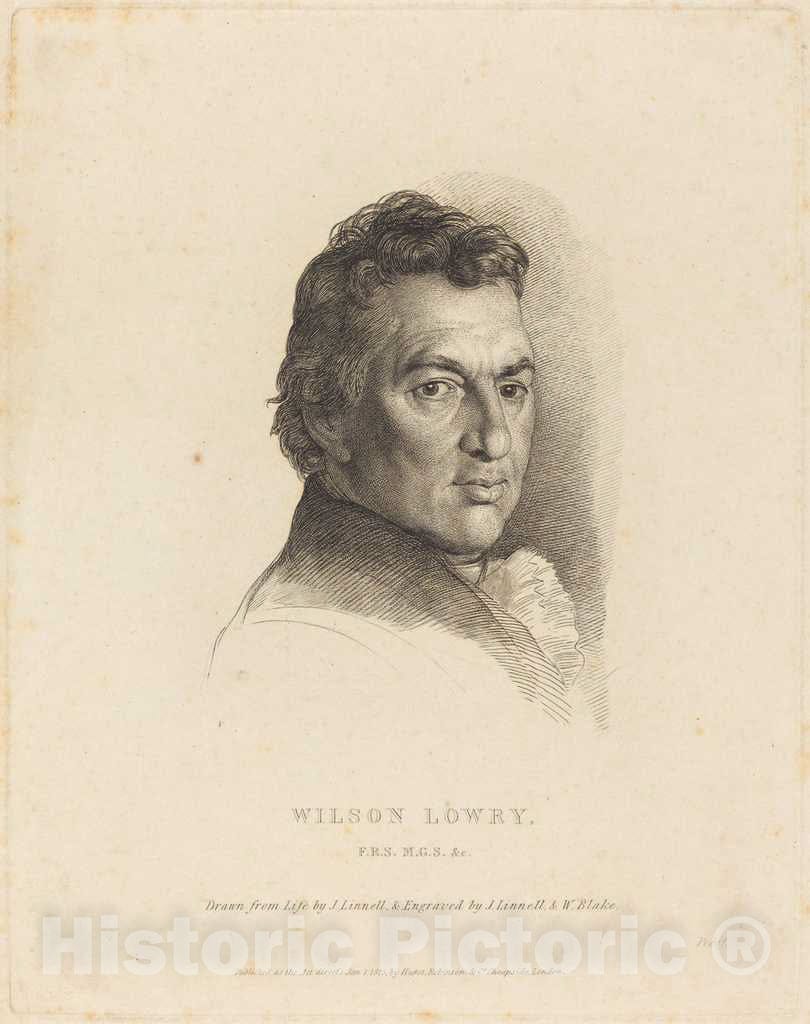 Art Print : Blake After Linnell, Wilson Lowry, 1825 - Vintage Wall Art