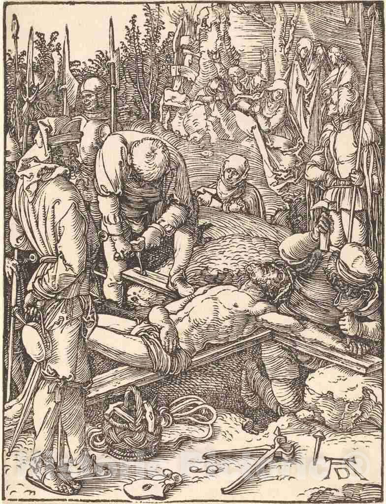 Art Print : Albrecht DÃ¼rer, Christ Nailed to The Cross, c.1510 - Vintage Wall Art