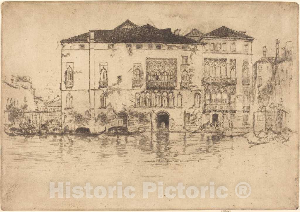 Art Print : James McNeill Whistler, The Palaces, 1880 - Vintage Wall Art