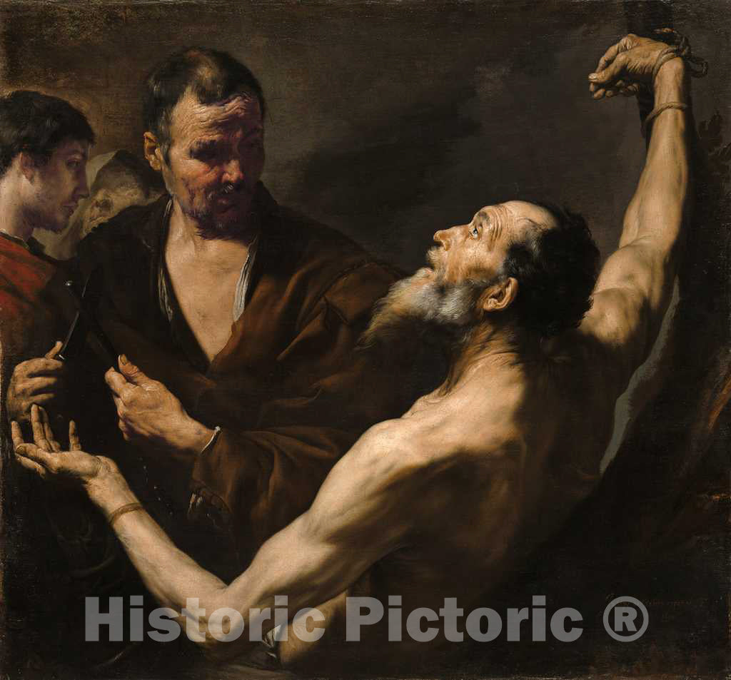 Art Print : Jusepe de Ribera, The Martyrdom of Saint Bartholomew, 1634 - Vintage Wall Art