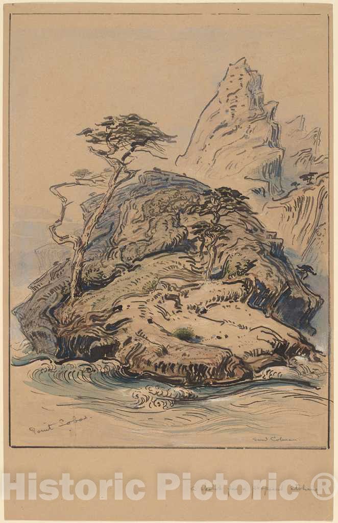 Art Print : Samuel Colman, Point Lobos, California, 1886 - Vintage Wall Art