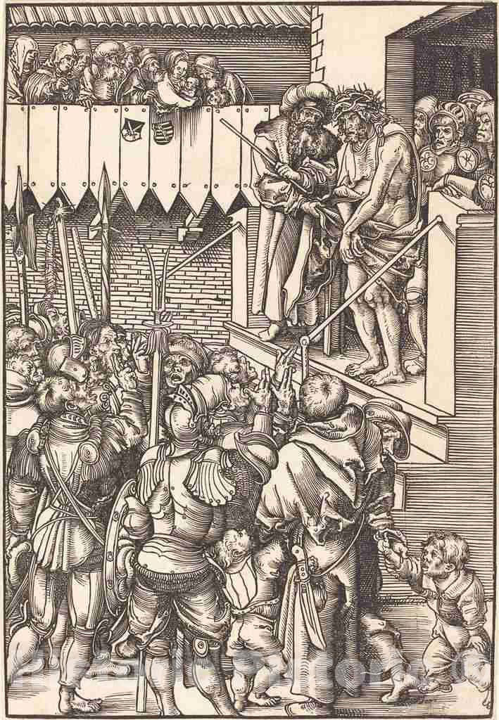 Art Print : Lucas Cranach The Elder, ECCE Homo, in or Before 1509 - Vintage Wall Art