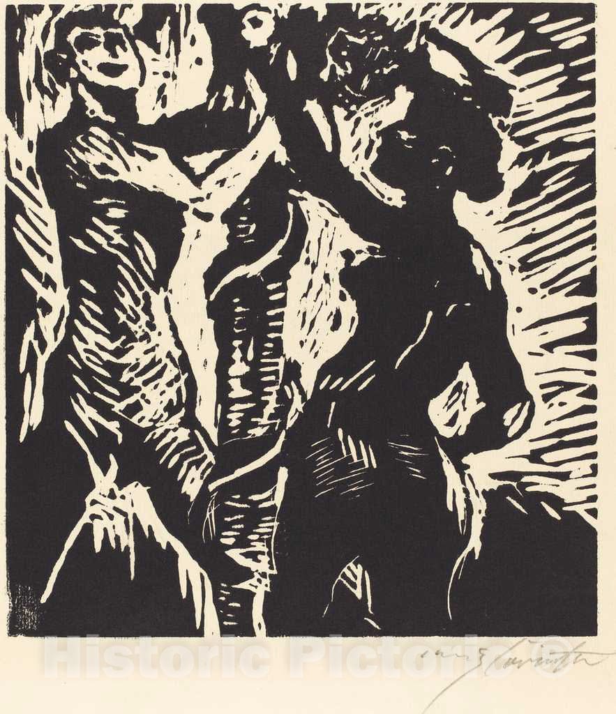 Art Print : Lovis Corinth, Adam and Eve (Der SÃ¼ndenfall), 1919 - Vintage Wall Art