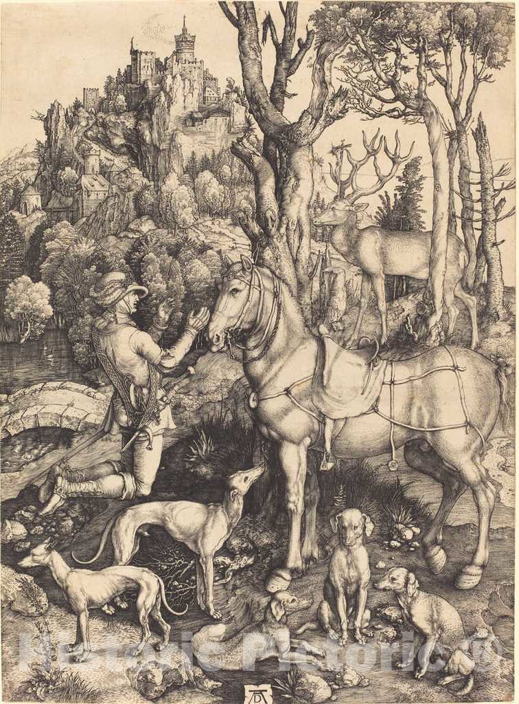 Art Print : Albrecht DÃ¼rer, Saint Eustace, c.1501 - Vintage Wall Art