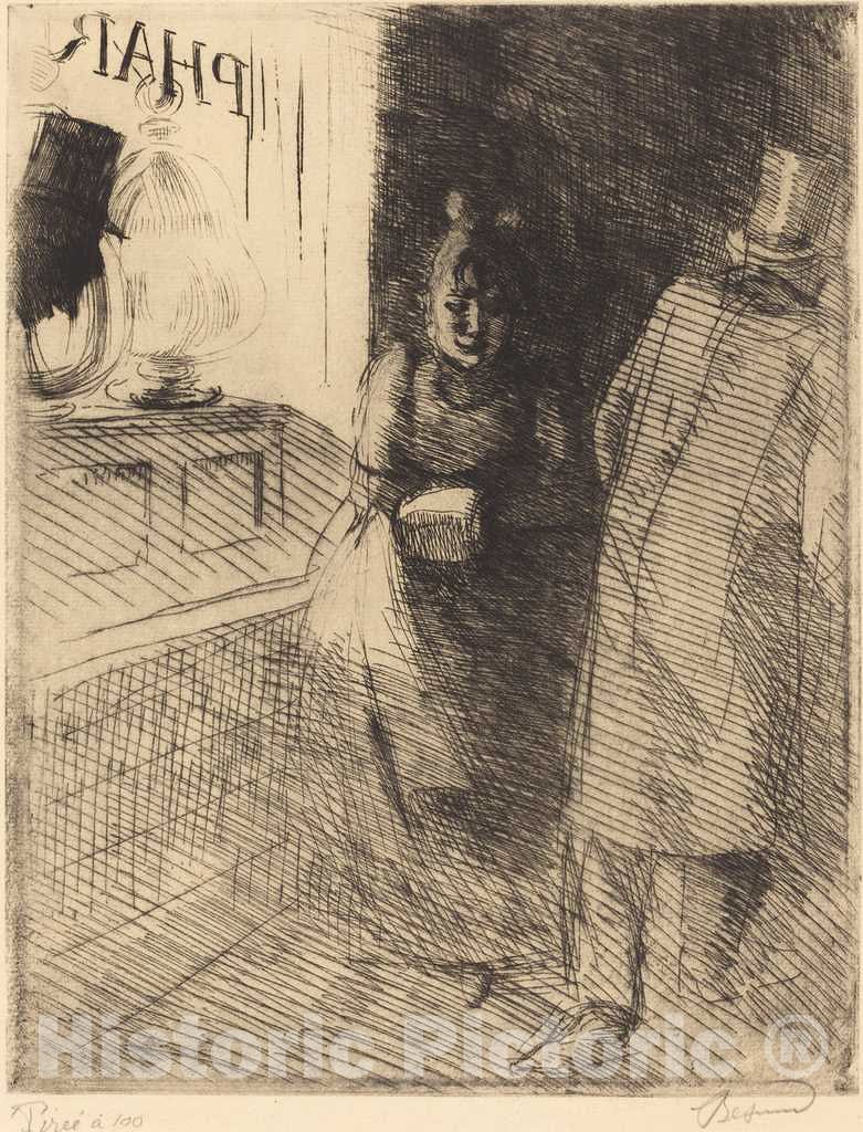 Art Print : Albert Besnard, Prostitution (La Prostitution), c. 1886 - Vintage Wall Art