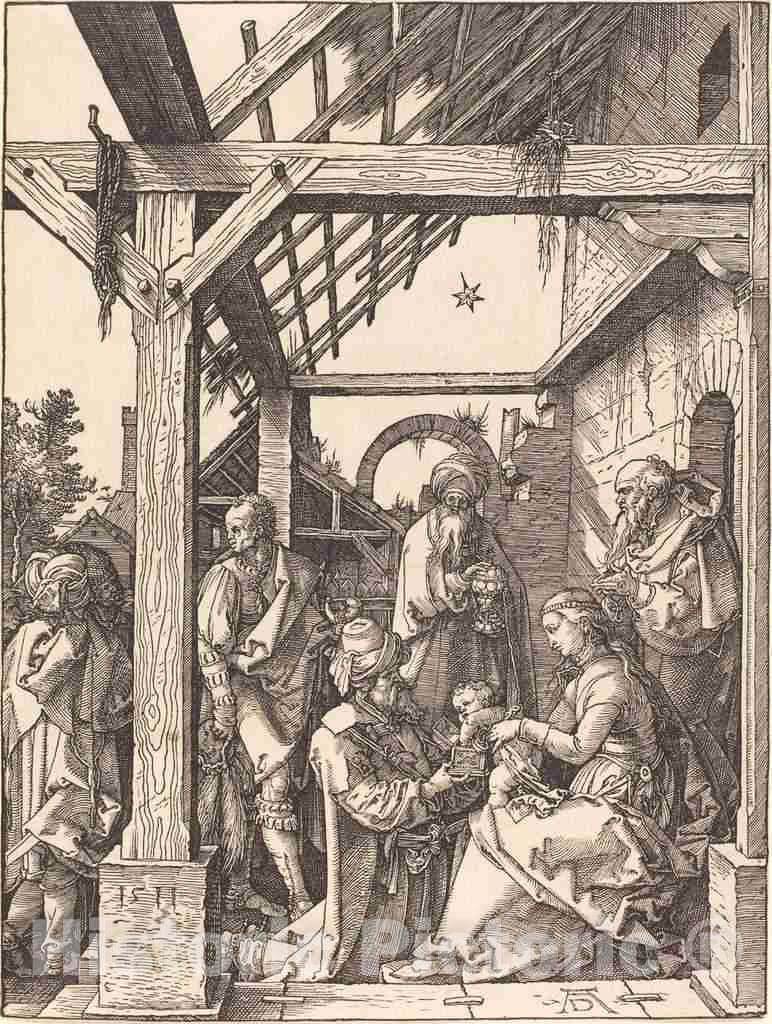 Art Print : Albrecht DÃ¼rer, The Adoration of The Magi, 1511 - Vintage Wall Art