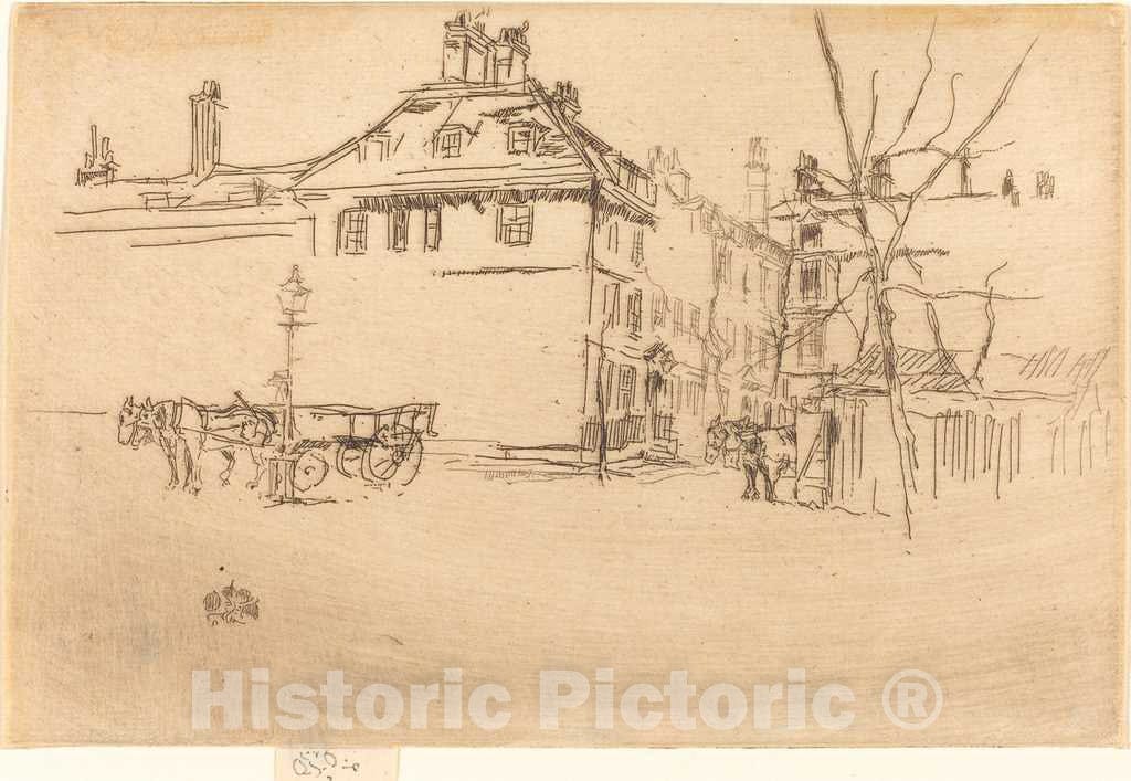 Art Print : James McNeill Whistler, Temple, c.1881 - Vintage Wall Art