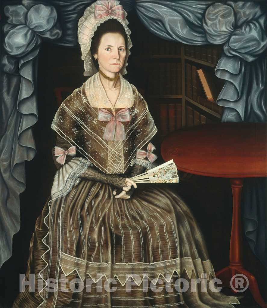 Art Print : Winthrop Chandler, Mrs. Samuel Chandler, c. 1780 - Vintage Wall Art