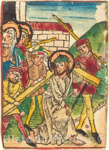 Art Print : Christ Bearing The Cross, c.1475 - Vintage Wall Art