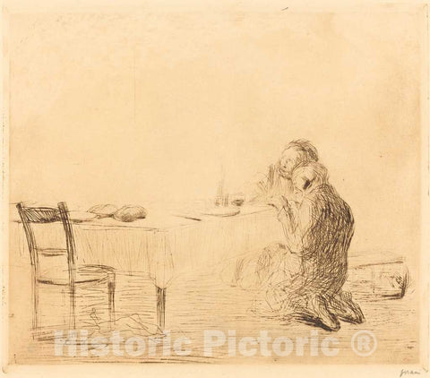 Art Print : Louis Forain, After The Vision (Second Plate), c.1905 - Vintage Wall Art