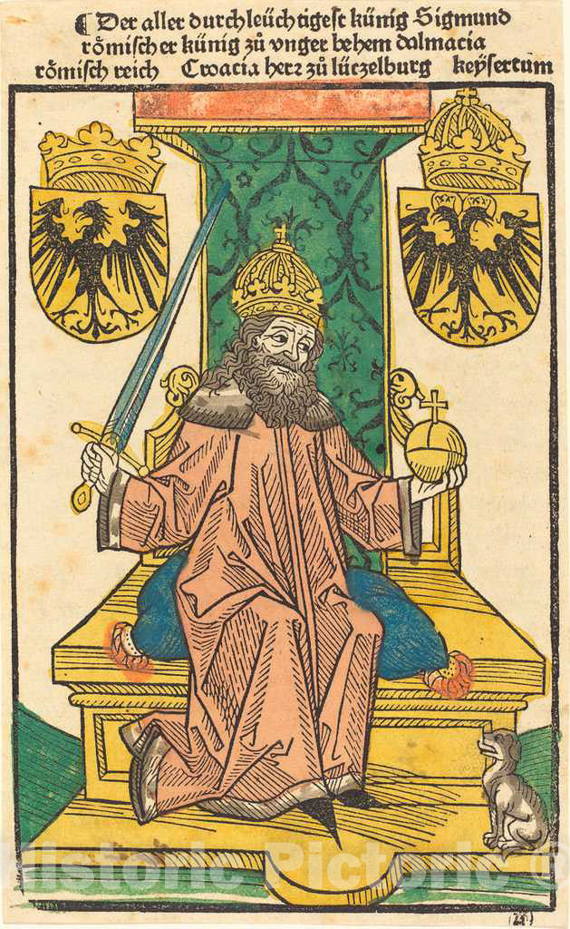 Art Print : Kaiser Sigmund, 1483 or Before - Vintage Wall Art