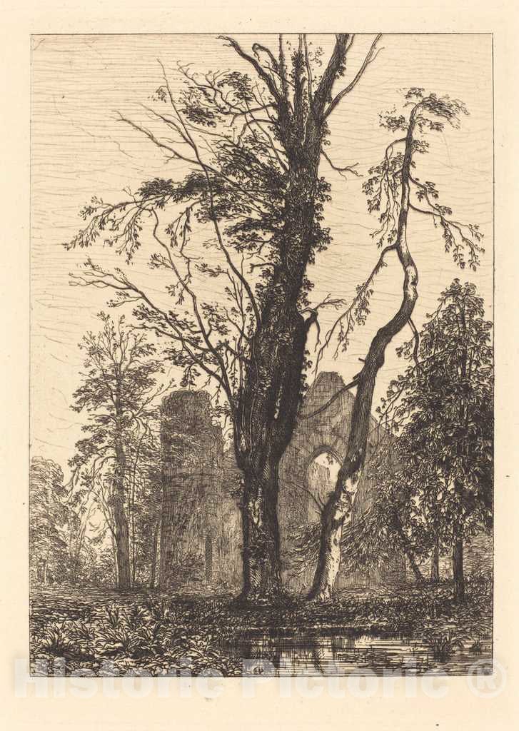 Art Print : Maxime Lalanne, Dans un PARC, 1869 - Vintage Wall Art