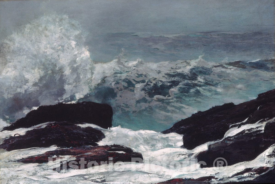 Art Print : Winslow Homer - Maine Coast : Vintage Wall Art