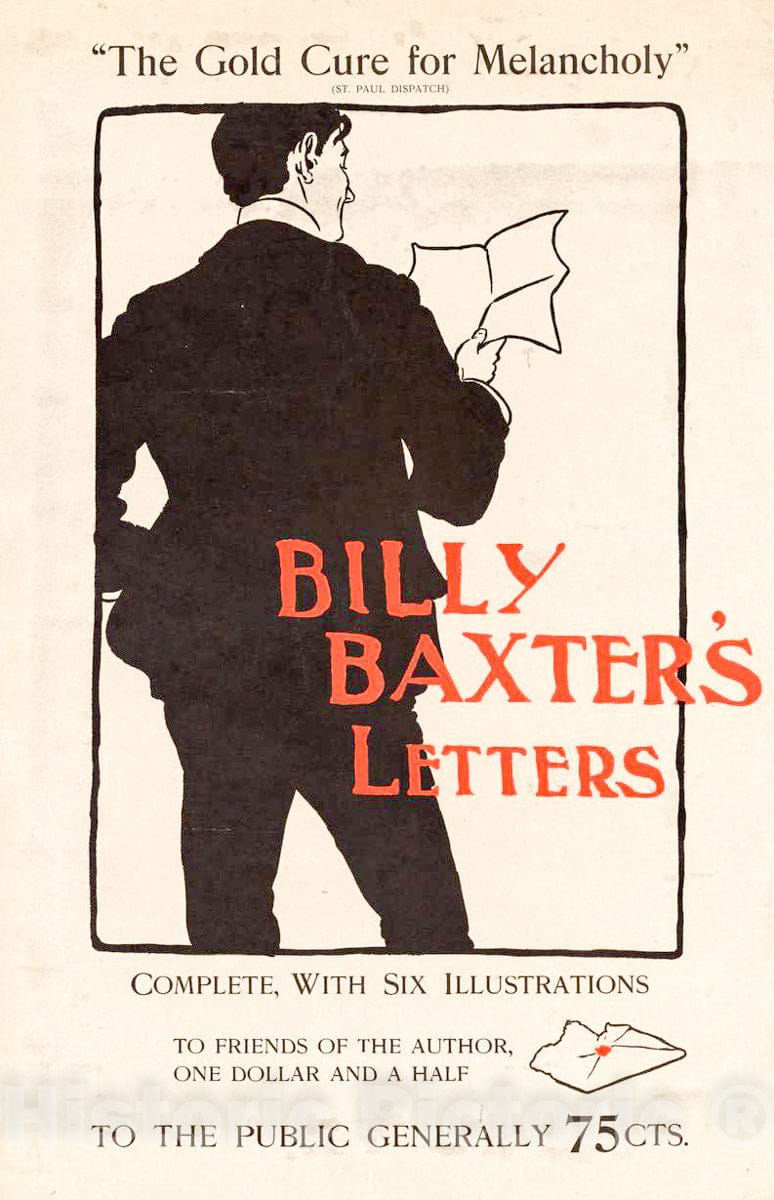 Vintage Poster - Billy Baxter's Letters, Historic Wall Art