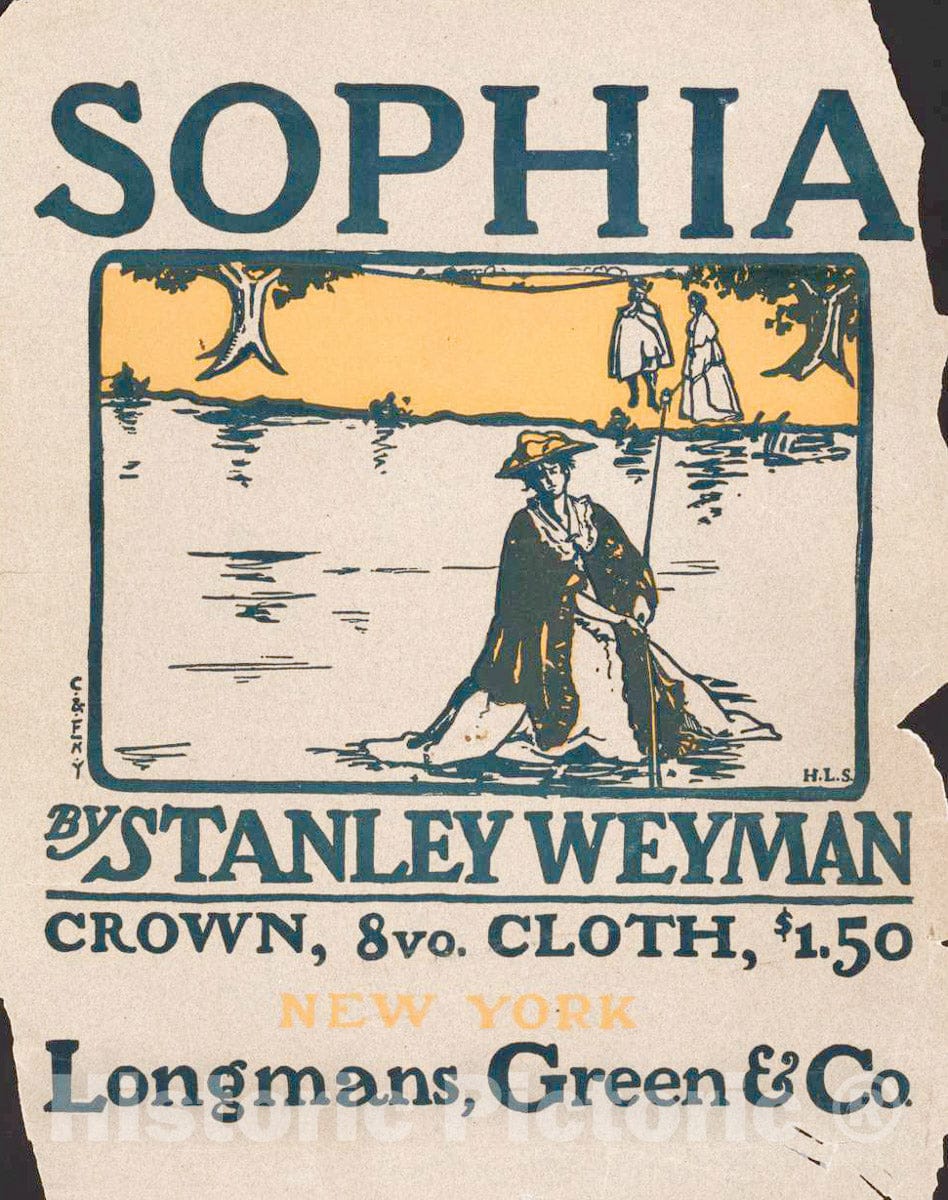 Vintage Poster -  Sophia by Stanley Weyman, Historic Wall Art