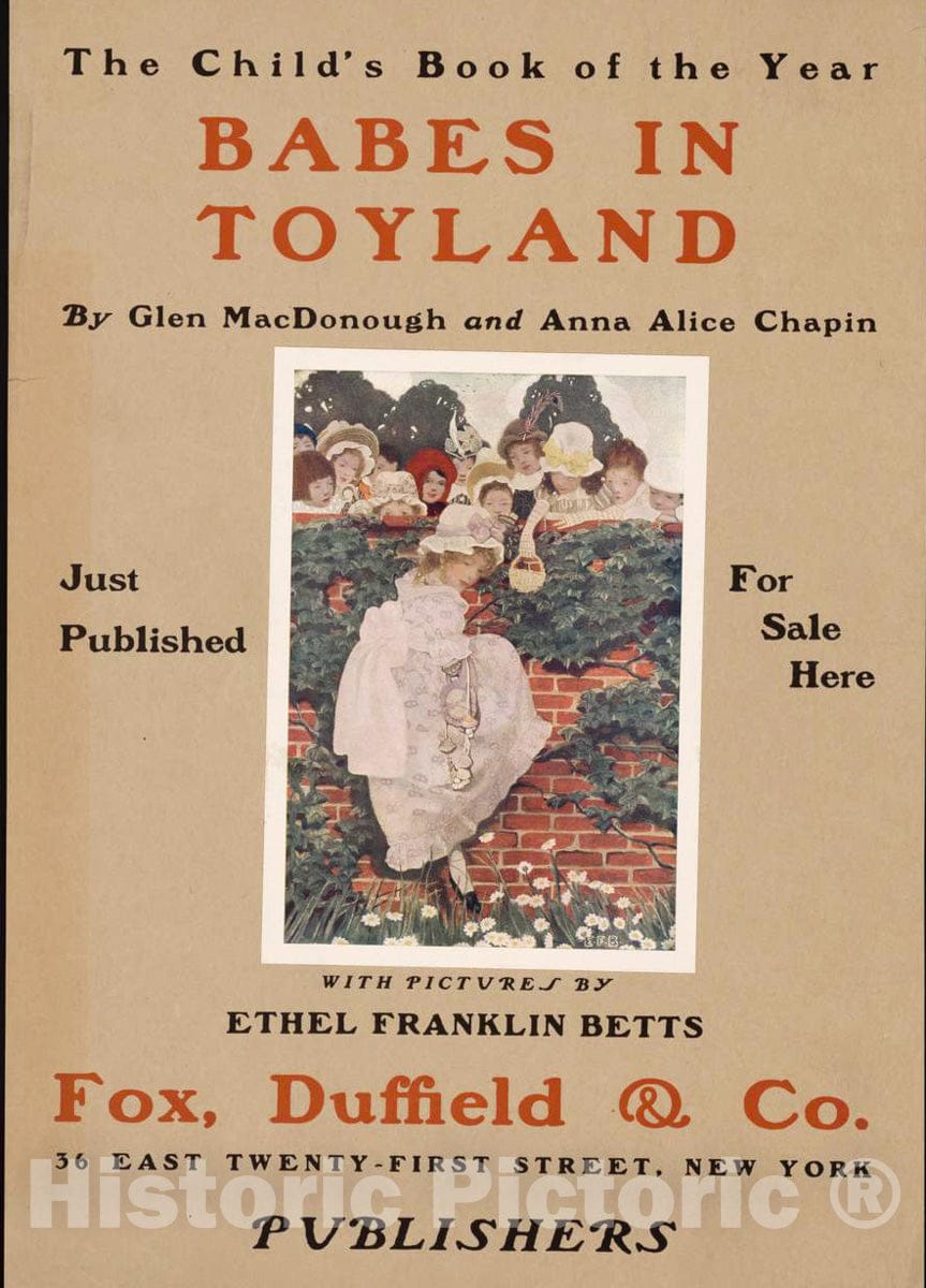 Vintage Poster -  Babes in toyland by Glen MacDonough and Anna Alice Chapin., Historic Wall Art