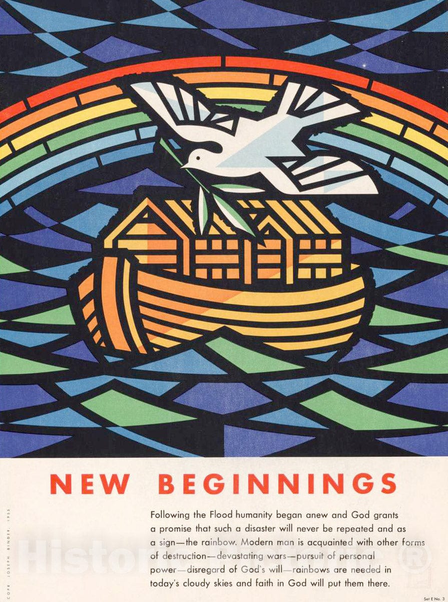 Vintage Poster -  New Beginnings., Historic Wall Art