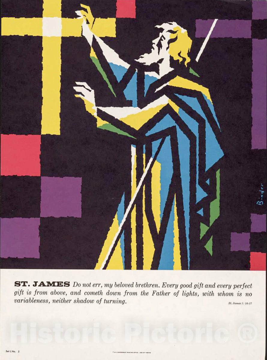 Vintage Poster -  St. James., Historic Wall Art