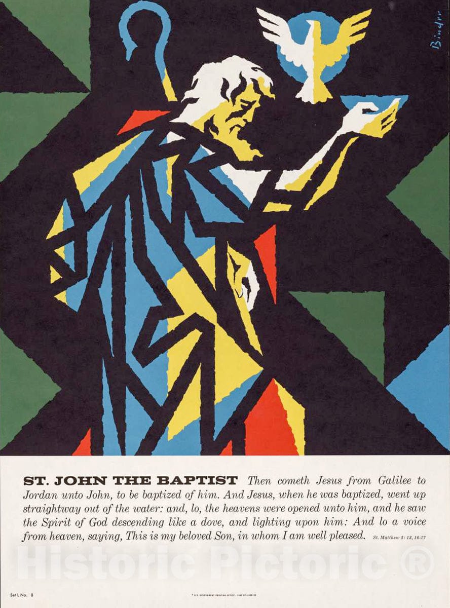 Vintage Poster -  St. John The Baptist, Historic Wall Art