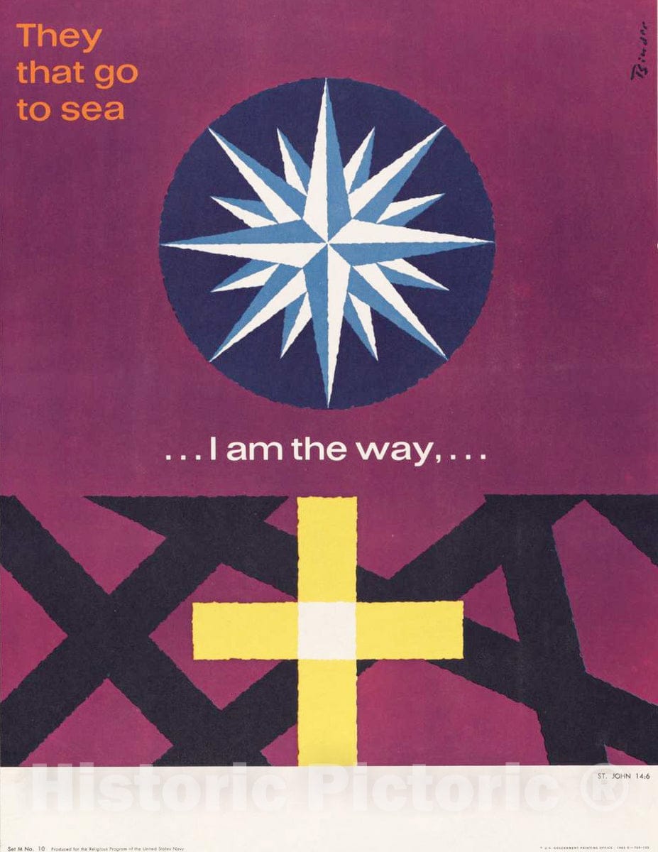 Vintage Poster -  I am The Way. St. John 14:6., Historic Wall Art