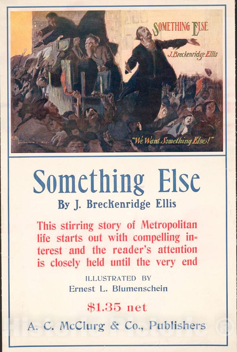 Vintage Poster -  Something Else by J. Breckenridge Ellis, Historic Wall Art