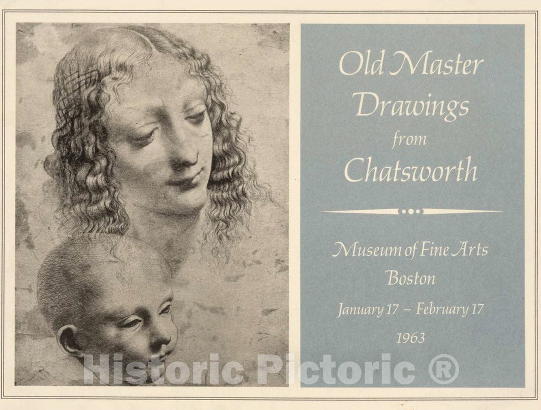 Vintage Poster -  Old Master Drawings from Chatsworth., Historic Wall Art