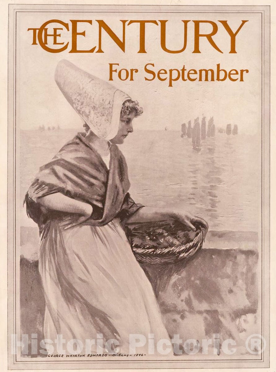 Vintage Poster -  The Century for September., Historic Wall Art