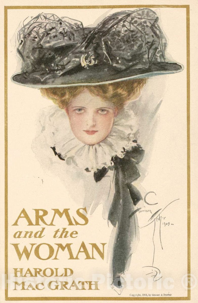 Vintage Poster -  Arms and The Woman by Harold MacGrath., Historic Wall Art