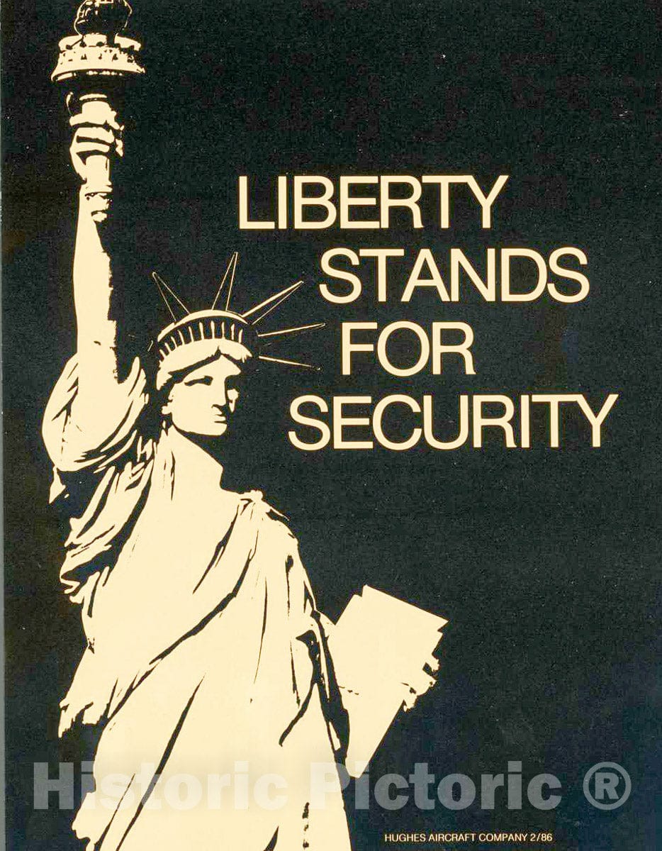 Vintage Poster -  Liberty Stands for Security, Historic Wall Art