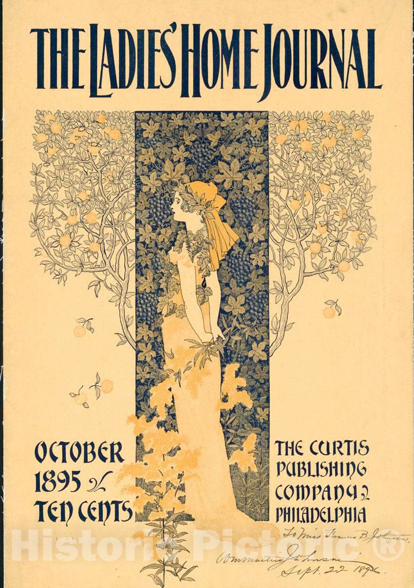 Vintage Poster -  The Ladies' Home Journal for October, Historic Wall Art