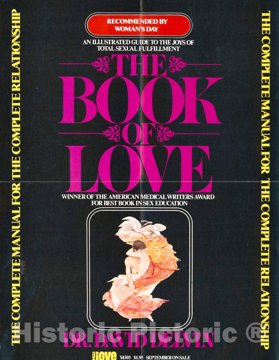 Vintage Poster -  The Book of Love by Dr. David Delvin., Historic Wall Art