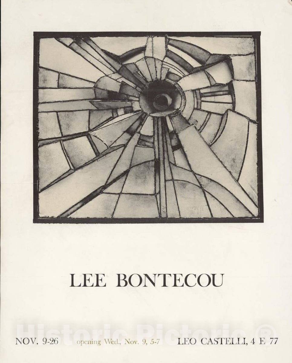 Vintage Poster - Lee Bontecou, Nov. 9 - 26., Historic Wall Art