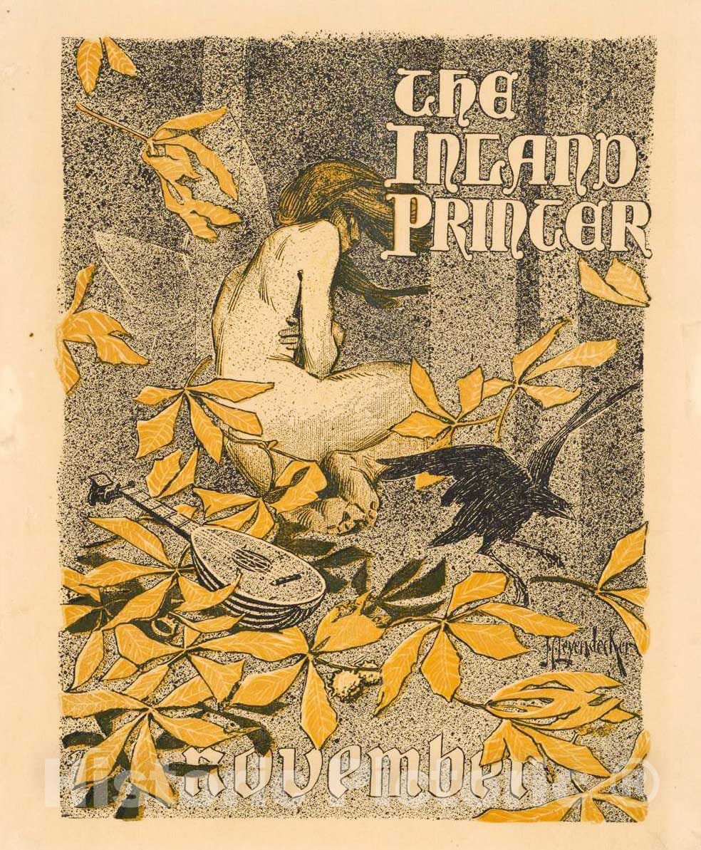 Vintage Poster -  The Inland Printer, November 2, Historic Wall Art