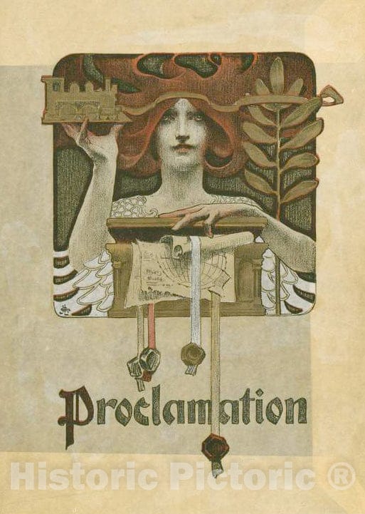 Vintage Poster -  Proclamation, Historic Wall Art