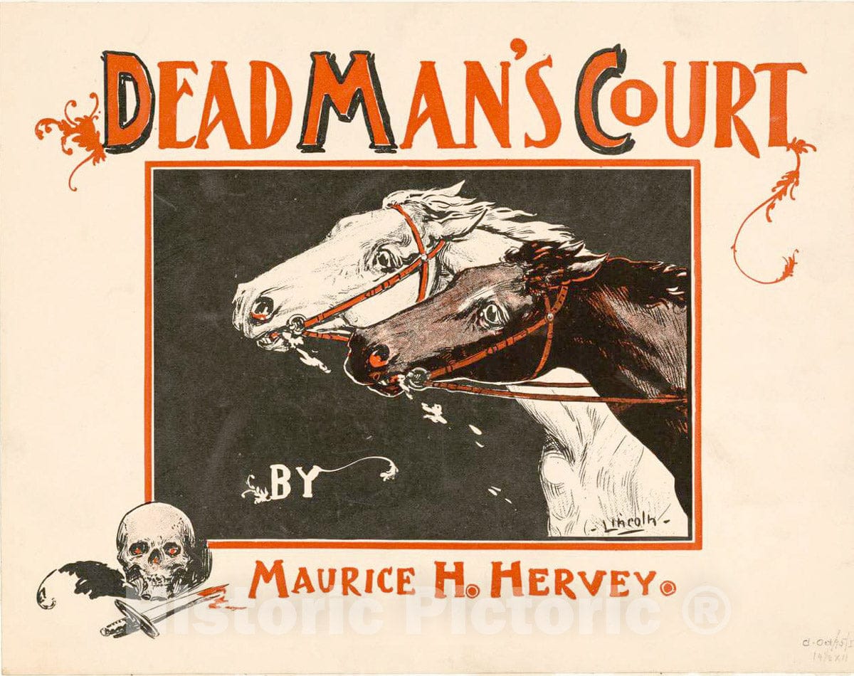 Vintage Poster -  Deadman's Court by Maurice H. Hervey, Historic Wall Art