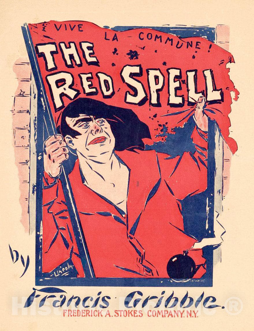 Vintage Poster -  The red Spell by Francis Gribble, Historic Wall Art