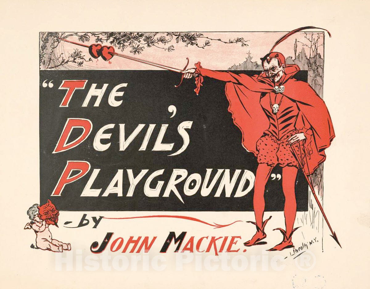 Vintage Poster - The Devil's Playground by John Mackie, Historic Wall Art