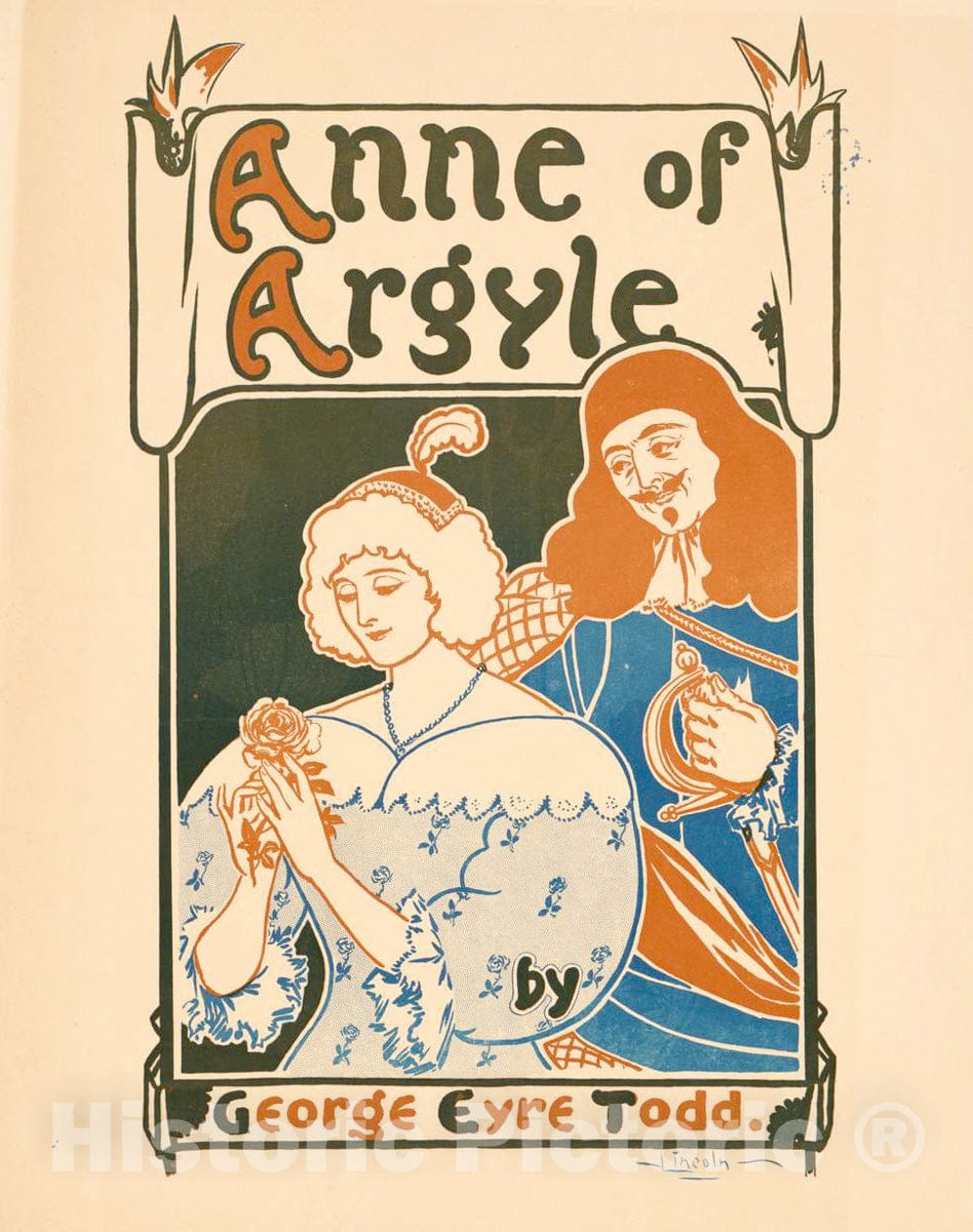 Vintage Poster -  Anne of Argyle by George Eyre Todd, Historic Wall Art