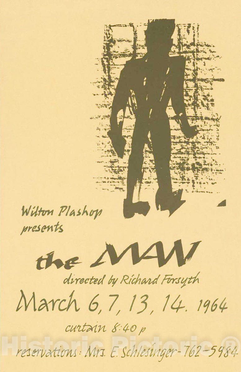 Vintage Poster -  The Man Directed by Richard Forsyth, Historic Wall Art