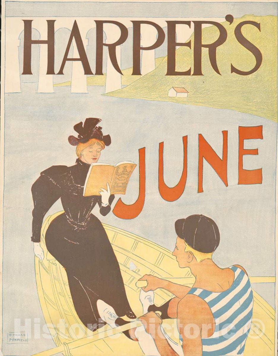 Vintage Poster -  Harper's [for] June 1, Historic Wall Art